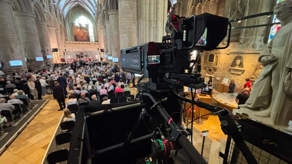 Bubble Production filming at Three Choirs Festival